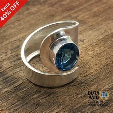 African Amethyst Stone Engagement February Band Channel Set Boho Ring 925 Silver