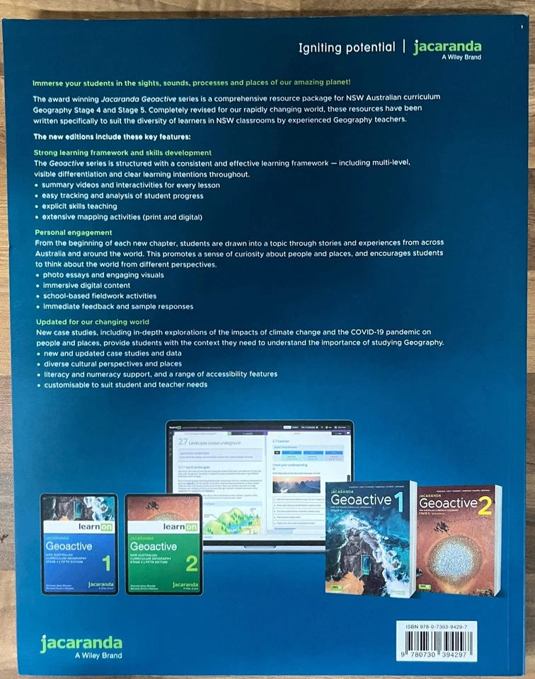 Jacaranda Geoactive 1 NSW AC Geography Stage 4 Print & Digital, 5th Edition - image 2 of 3