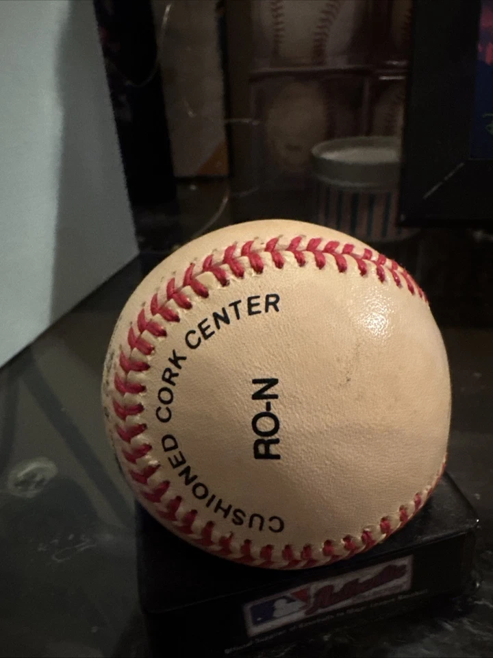 Atlanta Braves, Hall Of Fame, Eddie Matthews Signed Autographed Omlb   $9.99 Bid - Image 3 of 4