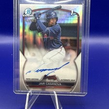 2023 Bowman Chrome Prospect Autographs Jair Casanova #CPA-JCA Refractor /499