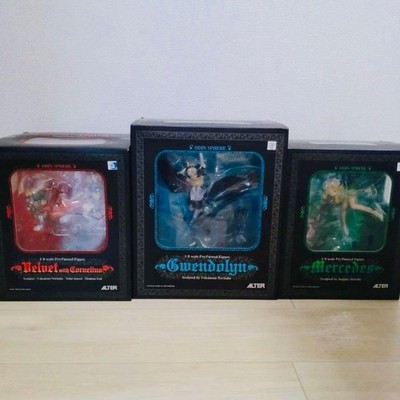 [USED] ALTER Odin Sphere Velvet, Gwendolyn, Mercedes 1/8 Scale Figure 3 Set