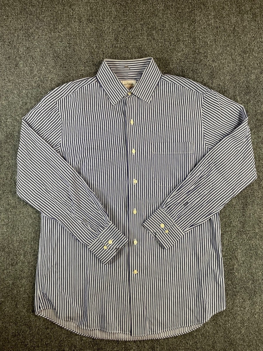 Tommy Bahama Oxford Prep long sleeve button down shirt size 15 1/2  32-33 MEDIUM