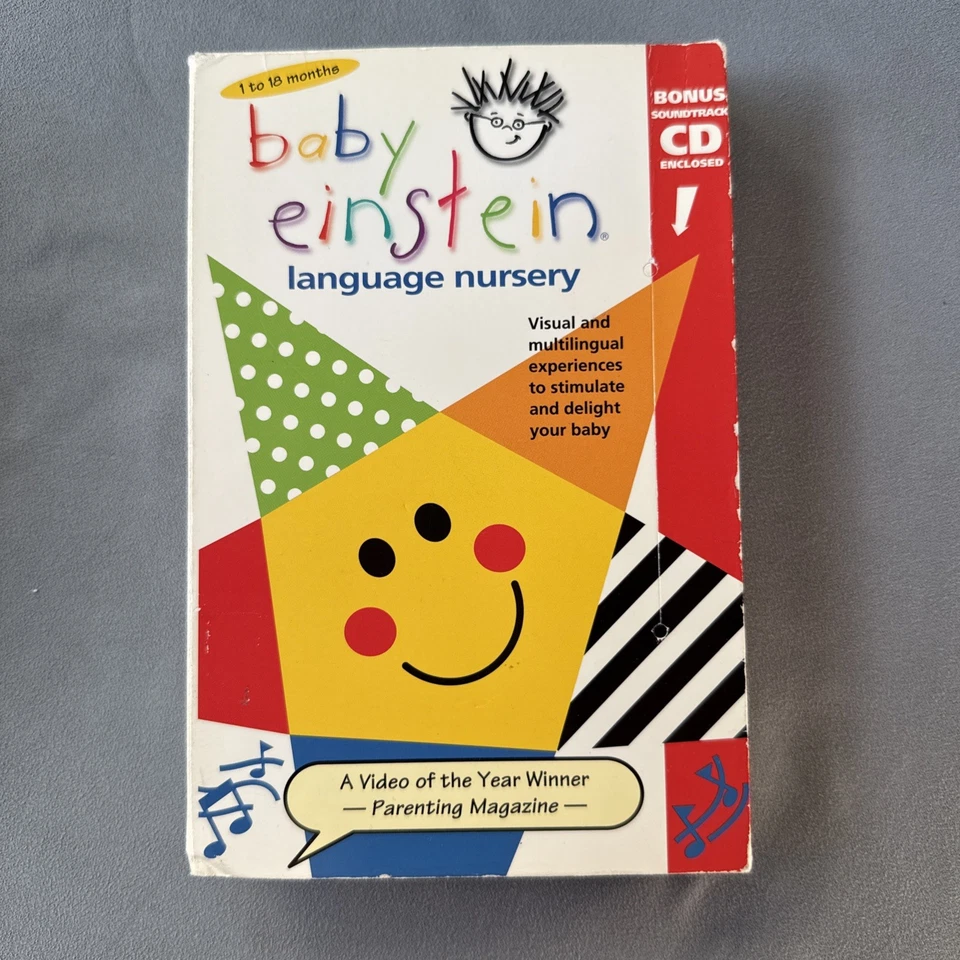 VHS Lot of 2 Baby Einstein Language Nursery. Vintage Educational Learning - Image 4 of 4
