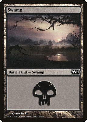 Swamp (239) #239 (LP) Magic 2014 M14 Magic MTG
