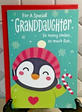 Dayspring Christmas Card with Envelope ~ Granddaughter ~ Kid ~ Religious