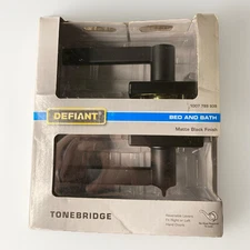 🚪Defiant Tonebridge Privacy Lever Matte Black bed and bath 1007789939  New