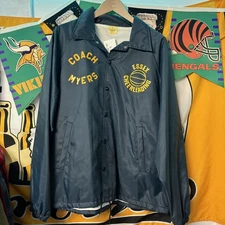 VINTAGE Coach Jacket Mens XL Essex Vermont Cheerleading Auburn Sportswear 80s