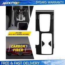 Carbon Fiber Gear Shift Panel Decorative Trim Cover For Honda Accord 2013-2017