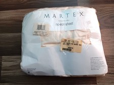 VTG Martex Western King FITTED SHEET 100 Cotton cream color NWT