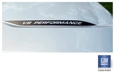 Chevy Silverado Matte Black V8 PERFORMANCE Hood Decals 2019-2026 Set of 2