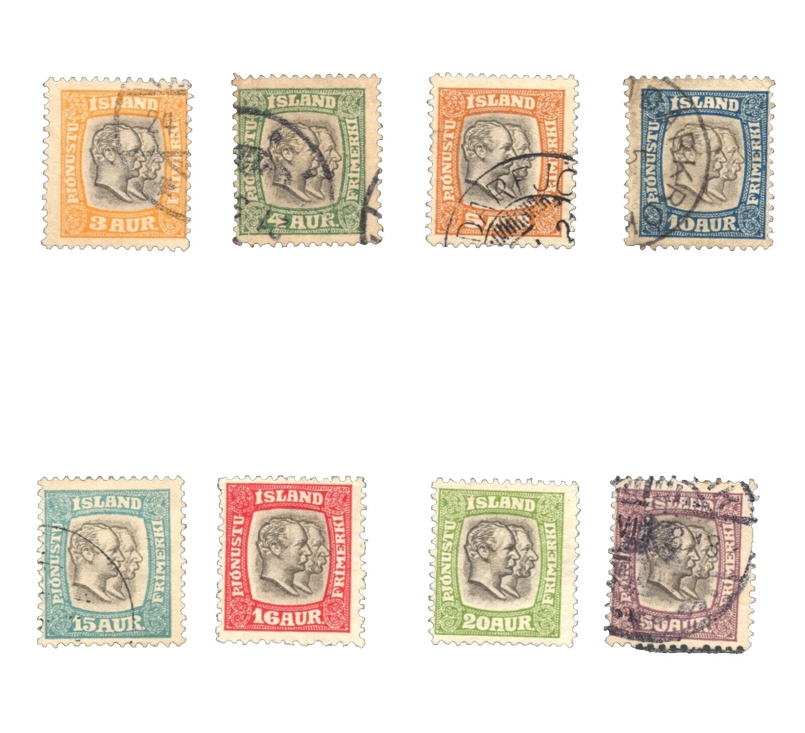 Postage Due Icelandic Stamps