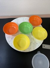 Kids Tupperware Toy Dishes Vintage Toy 5 Bowls 4 Lids