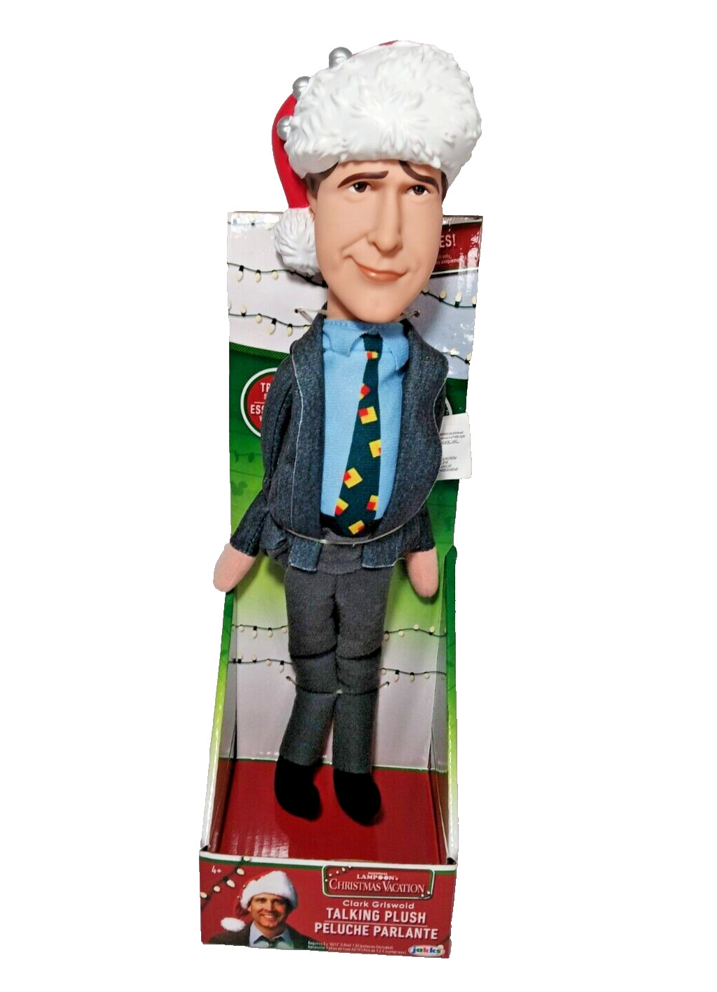 CLARK GRISWOLD Talking Plush Toy 16 Phrases From Movie Christmas Vacation Warner