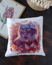 DIY Counted Cross Stitch Pillow Kit Soft Paws 30x30cm tapestry cushion kit