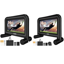 VEVOR Inflatable Movie Screen 14/16 FT Inflatable Projector Screen with Blower