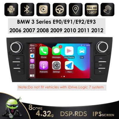Android14 8Core Carplay For BMW 3 E90 M3 328i 335i Car GPS Stereo Radio BT5.0