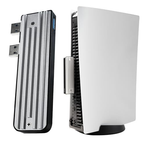 External Hard Drive Enclosure for PS5, 10Gbps USB 3.0 Hard Drive SSD-image