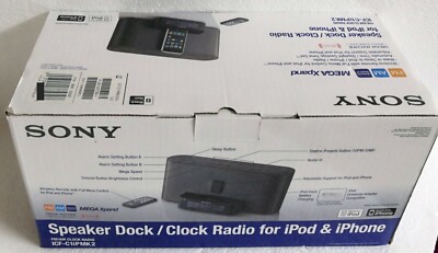 Sony Dream Machine Dual Alarm Clock Radio ICF-C7iP with 30 Pin iPod iPhone Dock