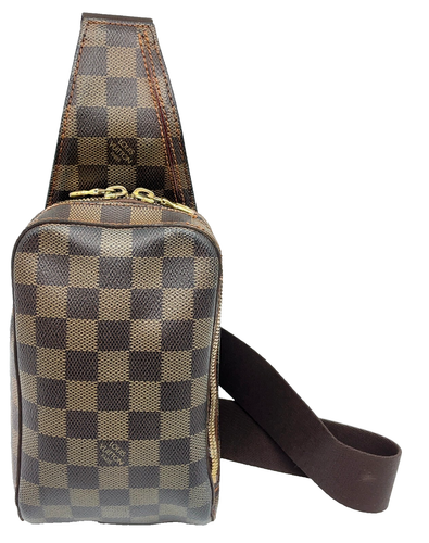 Auth Louis Vuitton Damier Ebene Geronimos N51994 Crossbody Bag SE040018
