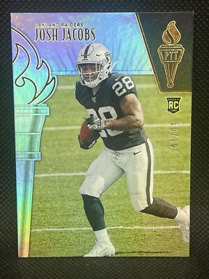 2019 Panini Passing the Torch Rookie Gold #83 RC Josh Jacobs 10/10
