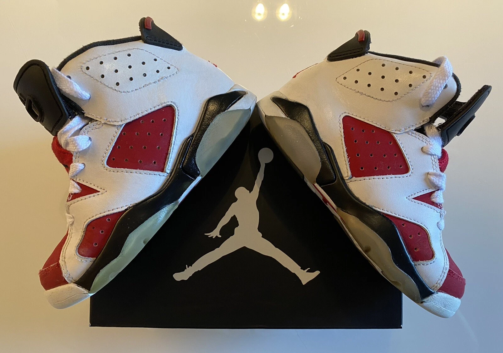 Jordan 6 RETRO BP CARMINE BAMBINO EUR 27.5 USATE