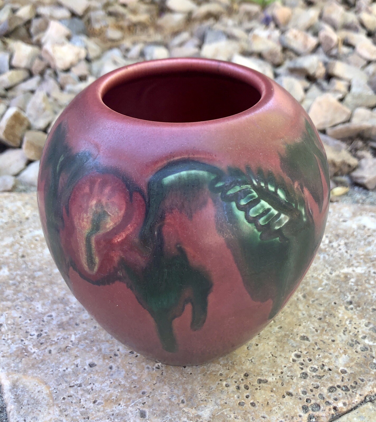 Rookwood Rare 2100 Artist Signed 1918 Pink/Mauve Pottery Vase eBay