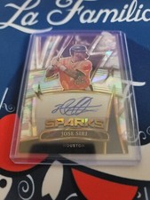 2022 Panini Select Jose Siri Sparks Cracked Ice Prizm Rookie Auto 23/25 Astros