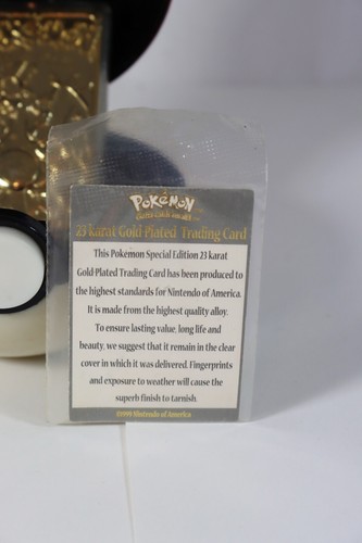 Charizard 23K Gold Plated Trading Card Pokemon Ball 1999 Burger King 2011 Zekrom - Bild 4 von 14
