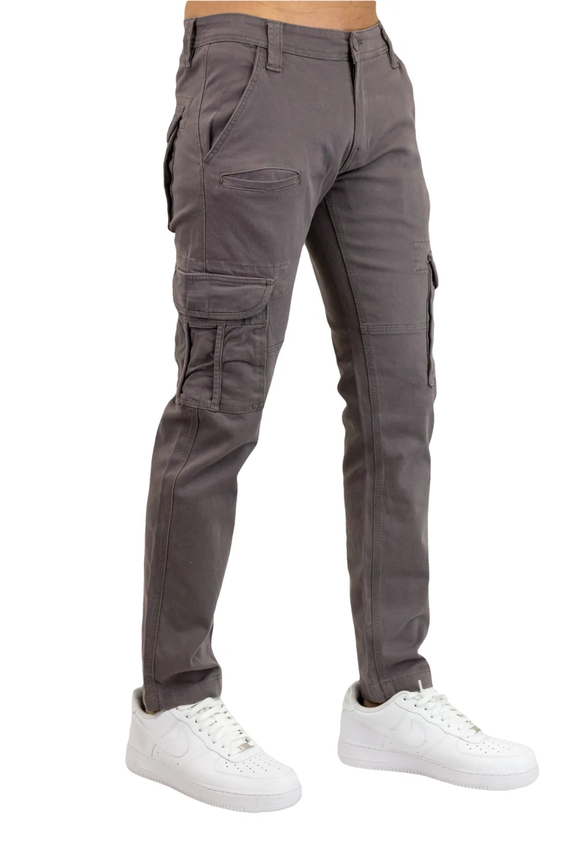 PJ Mark Premium Slim Skinny Stretch 7 Pockets Cargo Pants