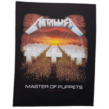METALLICA Master of Puppets Official BACK PATCH BIG Printed Band Logo