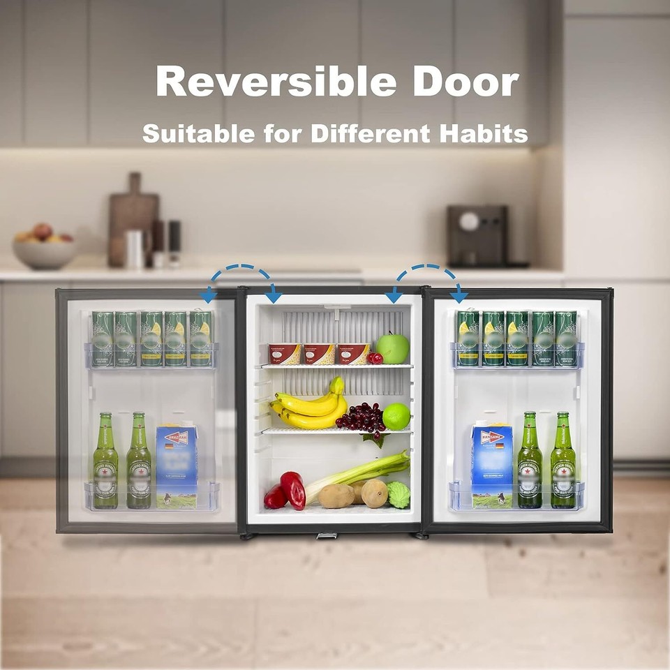 12V / 110V Portable Refrigerator Silent Truck Travel RV AC/DC Fridge ...