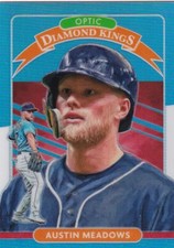 2020 DONRUSS OPTIC CAROLINA BLUE PRIZM - AUSTIN MEADOWS #15 TAMPA BAY RAYS
