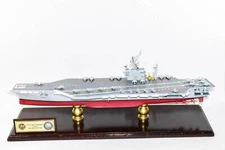 USS John F Kennedy 1990s CV-67 24 inch Model,Navy,Scale Model,Mahogany,CVA/CV