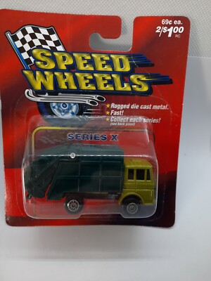 Residential Trash Truck Maisto /Speed Wheels 1/64 Scale Die-Cast Sealed H47