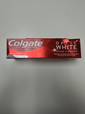 Colgate Optic White Stain Fighter Toothpaste, Clean Mint 4.2 Oz 035000458360VL