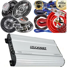 2x Crunch component 6.5" + 2x 6"x9" 400 Watts Speakers +p10041000 wat 4ch amp