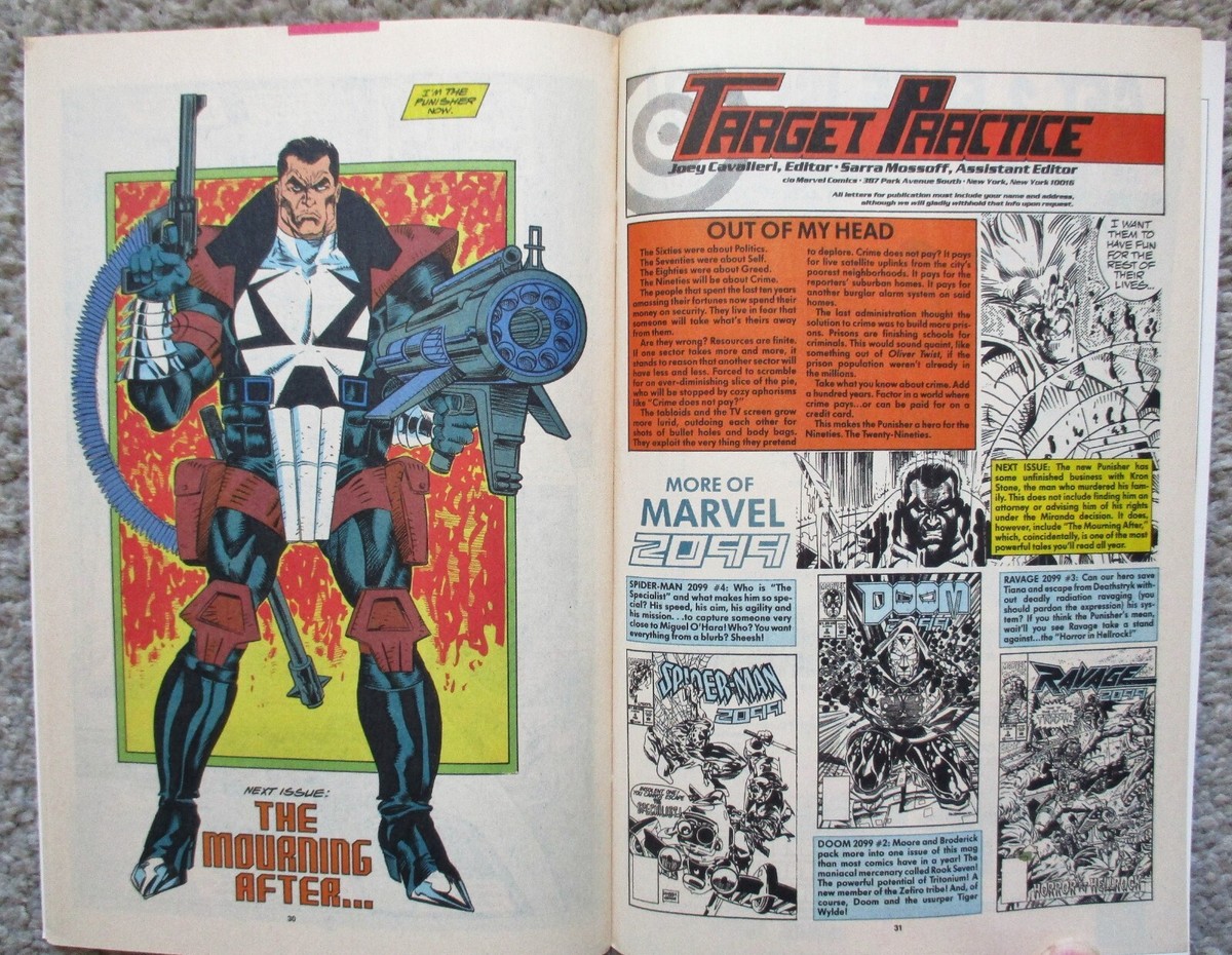 PUNISHER 2099 #1 (June 1993) Marvel Comics BLUE FOIL COVER Tom