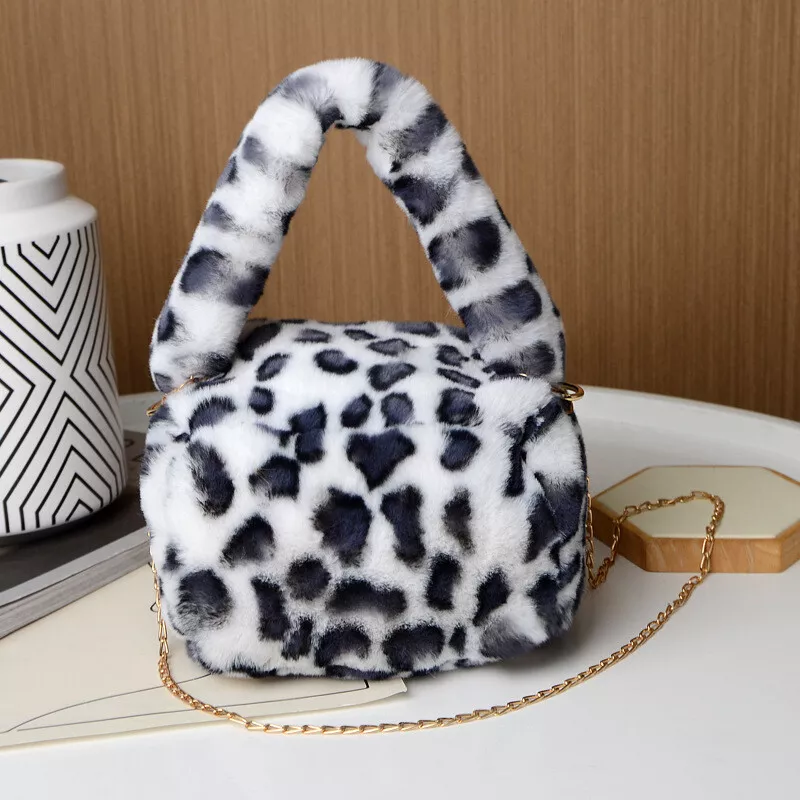 Faux fur hotsell leopard bag