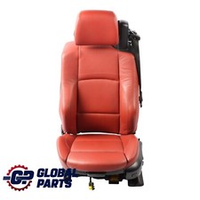 Front Seat BMW E93 Convertible Sport Heated Korall-Red Leather Left N/S Memory