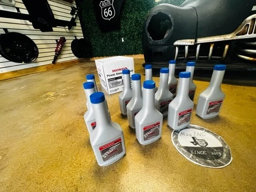 (12) GENUINE HONDA OEM Power Steering Pump Fluid 12oz Oil Sealed NEW BOTTLE ONE