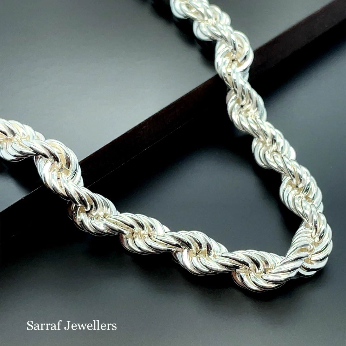 24 inch silver rope chain deals
