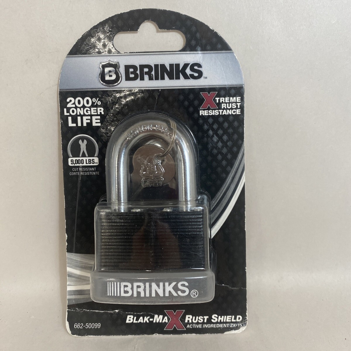 Brinks 50Mm ZX15 Corrosion-Resistant Lock, Laminated Steel