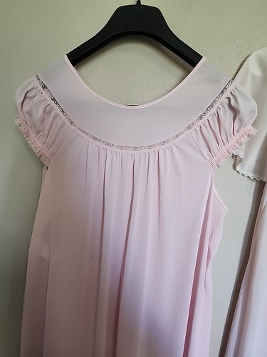 Lotto Vintage JC Penney Maxi Baby Doll Sissy Camicia da Notte Pizzo Ricamo Lorena - Foto 6 di 19