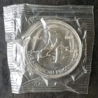 1982 Engelhard 1oz Silver American Prospector Bullhorn Round in Plastic