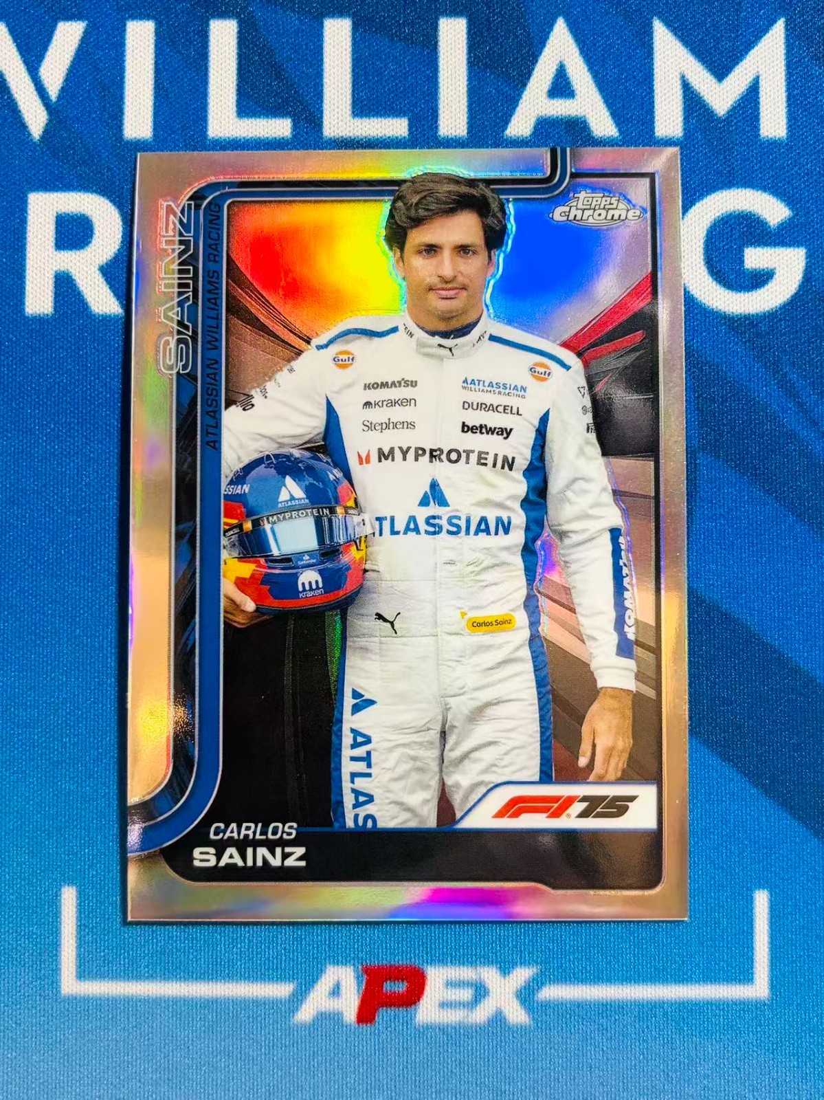 CARLOS SAINZ 2025 Topps Chrome Formula 1 F1 #18 Image Variation Refractor SSP