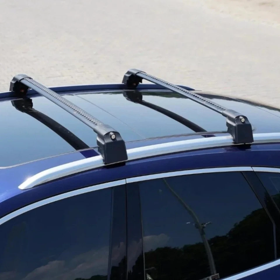 Roof Racks for Volvo V90 Cross Country (2017-2025) Lockable Crossbars - Black Foto 3 de 4
