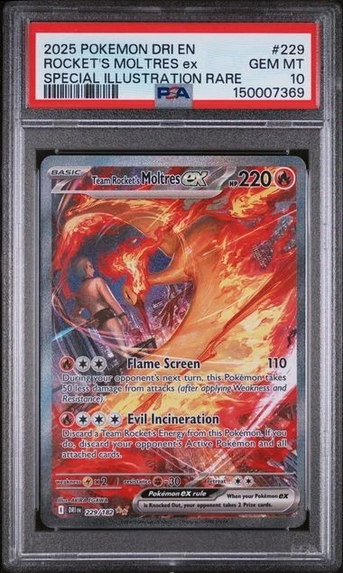 Preços baixos em Team Rocket's Moltres Ex 229/182 Sv10: Destined