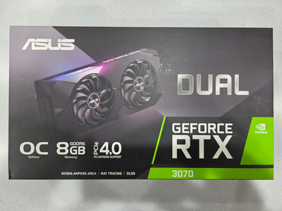 ASUS Dual GeForce RTX 3070 OC 8GB GDDR6 Graphics Card (DUAL-RTX3070-8G)
