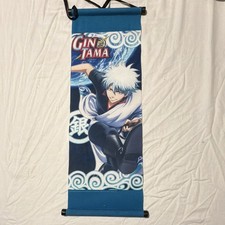 Gintama Gintoki Sakata Mini Wall Scroll Loot Anime Exclusive - Used Displayed