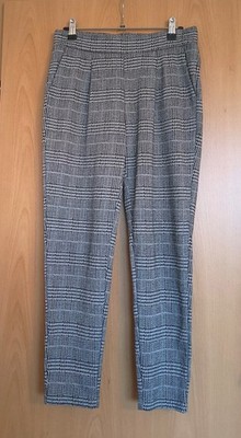 Damenhose Schlupfhose Gr. S von ICHI kariert Bund im Rückenteil gummiert